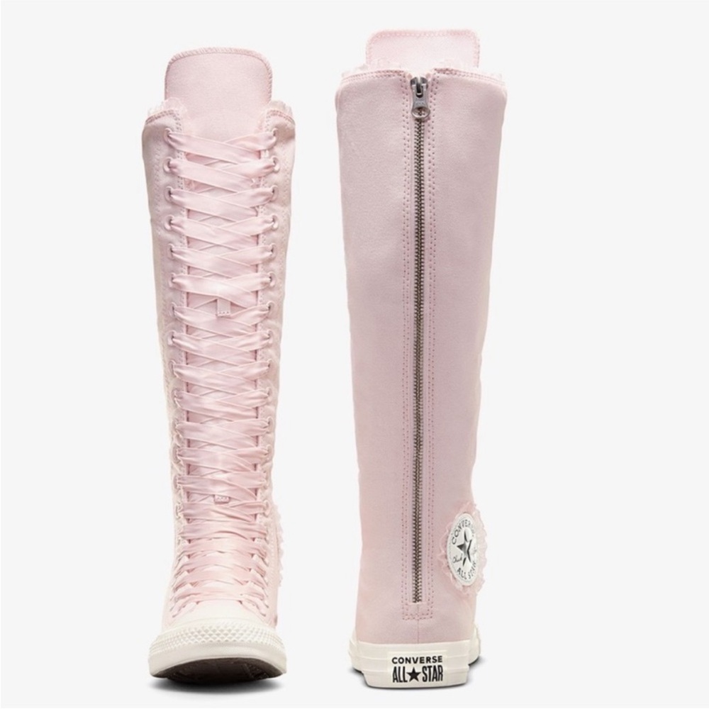 Converse Women's Pink Lace-Up Boots